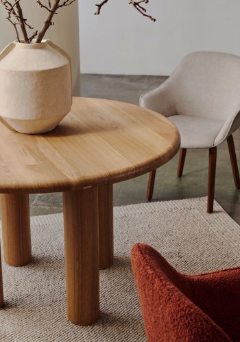 KAVE HOME Mailen spisebord, rundt - brun ask finer (120)