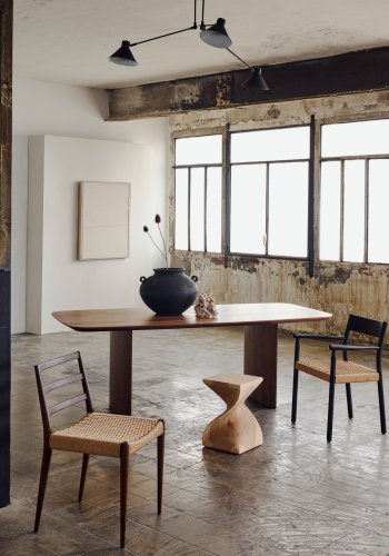 KAVE HOME Litto spisebord, rektangulrt - brun valnttfinish (200x100)