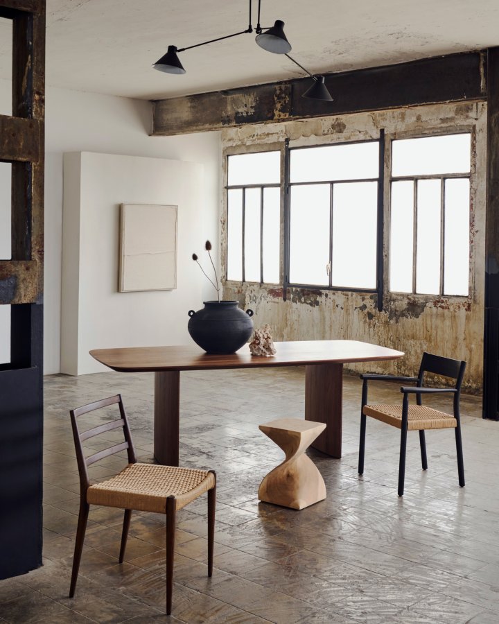 KAVE HOME Litto spisebord, rektangulrt - brun valnttfinish (200x100)