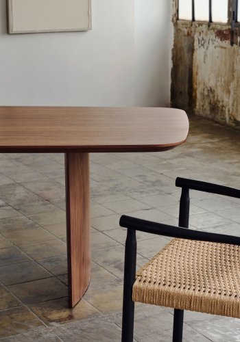 KAVE HOME Litto spisebord, rektangulrt - brun valnttfinish (200x100)