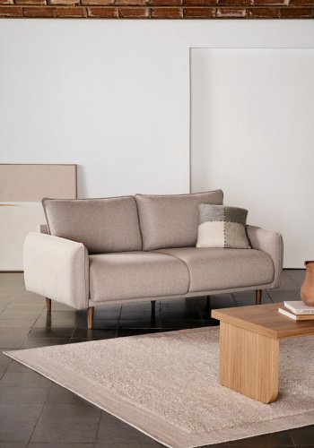 KAVE HOME Carlota 2-seters sofa - beige stoff (184cm)
