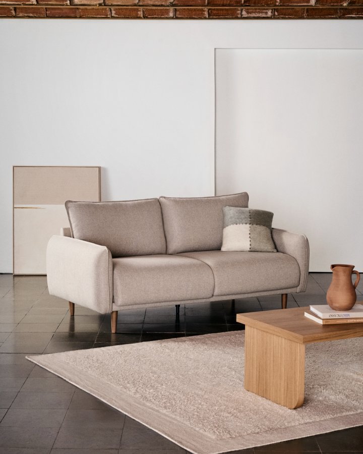 KAVE HOME Carlota 2-seters sofa - beige stoff (184cm)