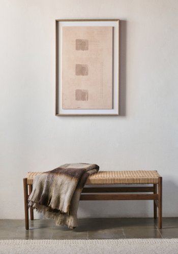 KAVE HOME Sormina-bilde med 3 brune firkanter 60 x 90 cm