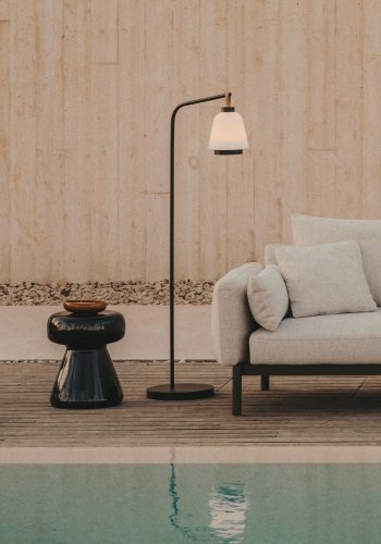 KAVE HOME Nali brbar lampesokkel - svart metall