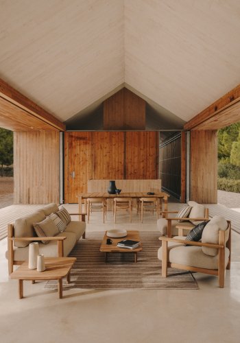 KAVE HOME Desni beige teppe 100 % PET 200 x 300 cm