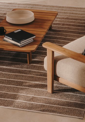 KAVE HOME Desni beige teppe 100 % PET 200 x 300 cm