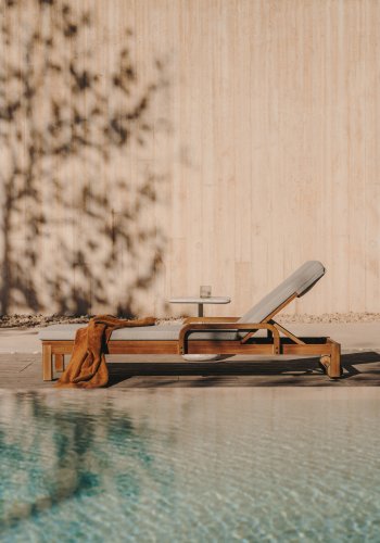 KAVE HOME Sonsaura utendrs solseng, m. 4 pos. - naturlig eukalyptustre