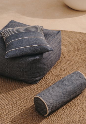 KAVE HOME Vedell bl puff 100 % PET 60 x 60 x 40 cm