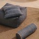 KAVE HOME Vedell bl puff 100 % PET 60 x 60 x 40 cm
