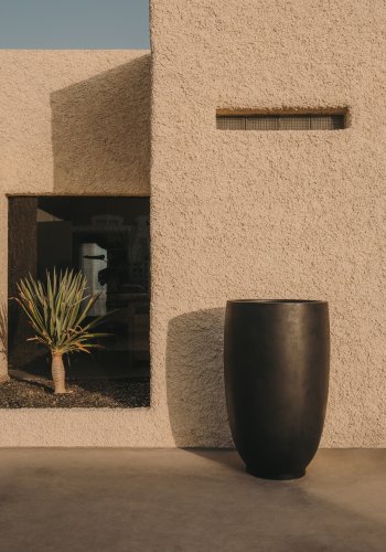 KAVE HOME Aiguablava stor utegryte, rund - svart betong (75)