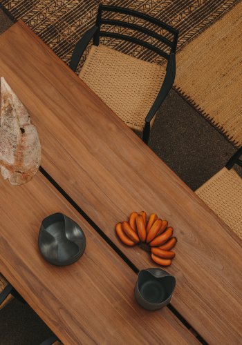 KAVE HOME Sashi spisebord, rektangulrt - naturlig teak (220x100)