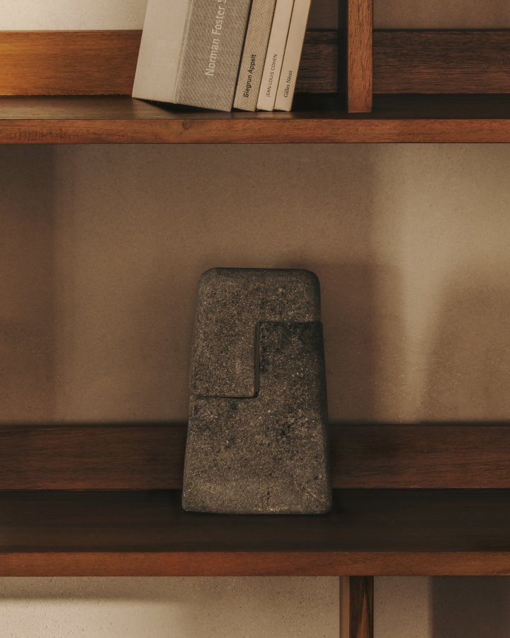 KAVE HOME Sipa skulptur - gr sten (H:20)