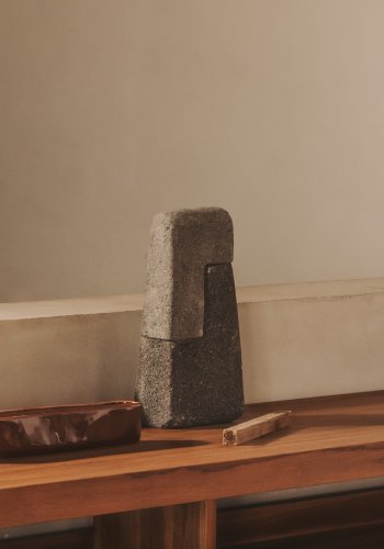 KAVE HOME Sipa skulptur - grå sten (H:30)