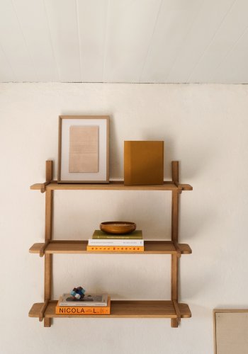 KAVE HOME Sitra modulhylle, 3 hyller i heltre eik i naturlig utfrelse, 110 cm, FSC Mix Credit