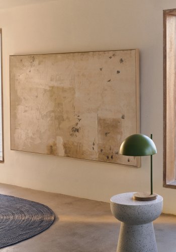 KAVE HOME Silpa abstrakt maleri mrk beige 200 x 120 cm