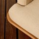 KAVE HOME Turqueta utendrs lenestol, med armlener - naturlig teak
