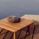 KAVE HOME Turqueta utendrs salongbord, firkantet - naturlig teak (70x70)