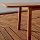 KAVE HOME Turqueta hagebord, med uttrekk - naturlig teak (220(294)x100)