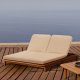 KAVE HOME Turqueta dobbel solstol laget av FSC 100 % heltre teak