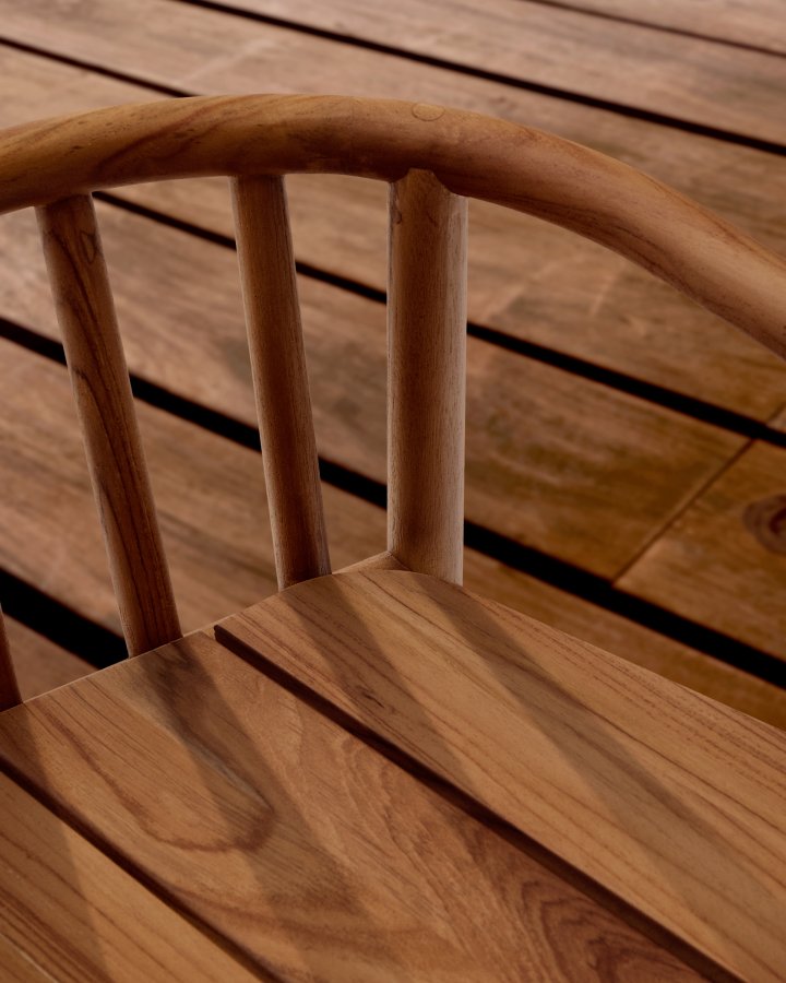 KAVE HOME Turqueta utekrakk laget av FSC 100 % heltre teak, hyde 65 cm