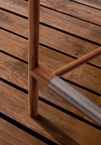 KAVE HOME Turqueta utekrakk laget av FSC 100 % heltre teak, hyde 65 cm