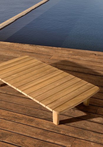 KAVE HOME Tirant salongbord, rektangulrt - naturlig teak (140x70)