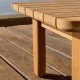KAVE HOME Tirant sidebord, firkantet - naturlig teak (70x70)