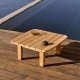 KAVE HOME Tirant sidebord, firkantet - naturlig teak (70x70)