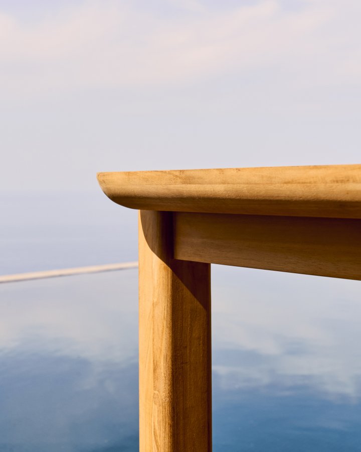 KAVE HOME Icaro hagebord, rektangulrt - naturlig teak (280x112)