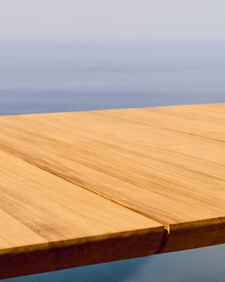 KAVE HOME Icaro hagebord, rektangulrt - naturlig teak (280x112)