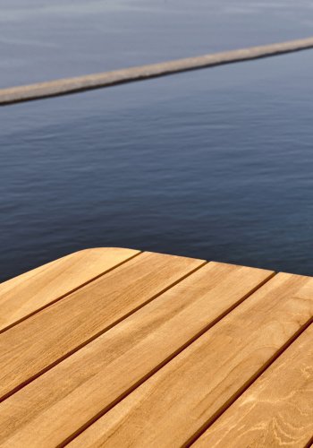 KAVE HOME Tirant salongbord, rektangulrt - naturlig teak (140x70)