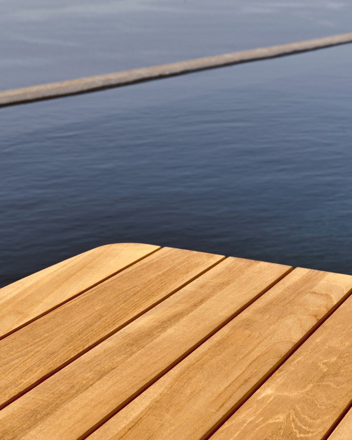 KAVE HOME Tirant salongbord, rektangulrt - naturlig teak (140x70)