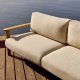 KAVE HOME Tirant 3-manns sofa - naturlig teak (212cm)