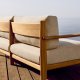 KAVE HOME Tirant 3-manns sofa - naturlig teak (212cm)