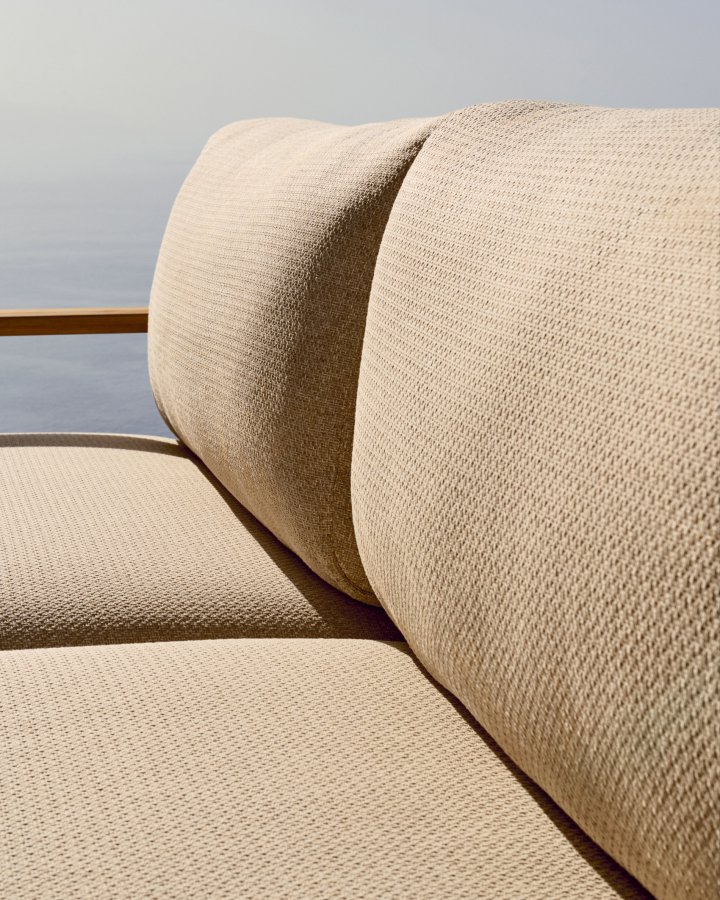 KAVE HOME Tirant 3-manns sofa - naturlig teak (212cm)