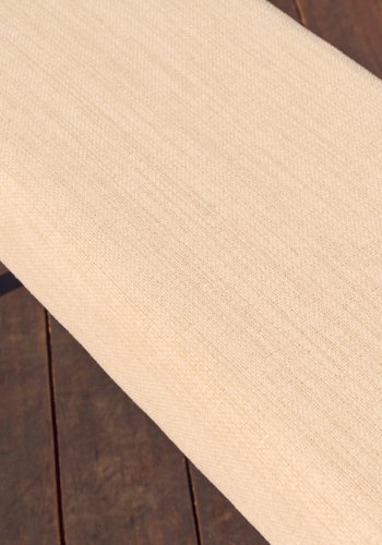 KAVE HOME Macaret-benk med avtakbart trekk heltre eik med valnttfinish 120 cm FSC Mix Credit