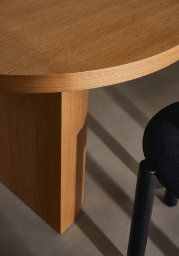 KAVE HOME Nealy spisebord, oval - natur egetr�sfiner (240x100)