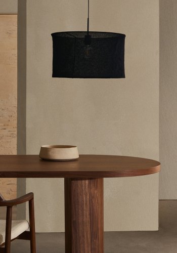 KAVE HOME Nealy-bord med valnttfiner i mrk utfrelse, 240 x 100 cm