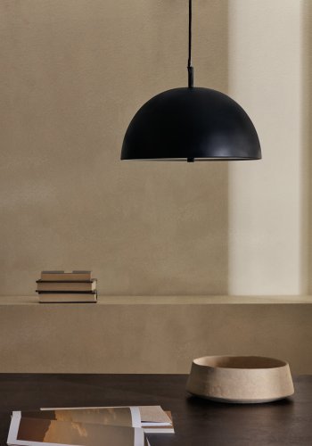 KAVE HOME Catlar taklampe, rund - svart metall (40)