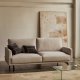 KAVE HOME Galene 3-seters sofa - beige resirkulerte fibre og jern