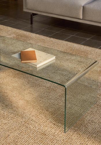 KAVE HOME rektangulrt Burano salongbord - klart glass (110x50)