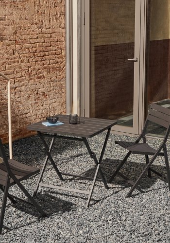 KAVE HOME Torreta hagestol, sammenleggbar - m�rkegr� aluminium