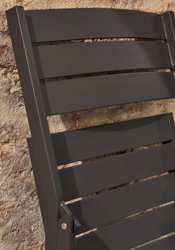 KAVE HOME Torreta hagestol, sammenleggbar - m�rkegr� aluminium