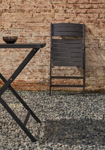 KAVE HOME Torreta hagestol, sammenleggbar - m�rkegr� aluminium