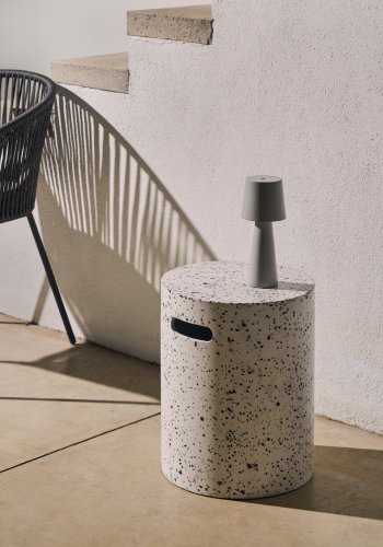 KAVE HOME Jenell hagebord - hvit terrazzo (35)