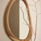 KAVE HOME Selem veggspeil, organisk - speilglass og naturlig mungurtre (60x107)