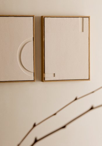 KAVE HOME Sefri sett med 2 hvite rammer 30 x 40 cm