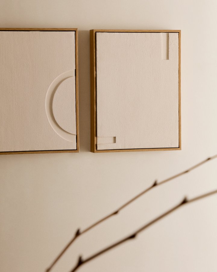 KAVE HOME Sefri sett med 2 hvite rammer 30 x 40 cm