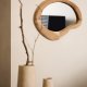 KAVE HOME Selem veggspeil, organisk - speilglass og naturlig mungurtre (68x44)