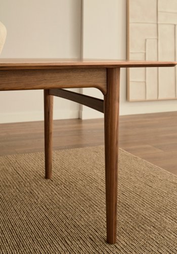 KAVE HOME Elan uttrekksbord i finer og heltre valnttre 200 (260) x 100 cm FSC Mix Credit